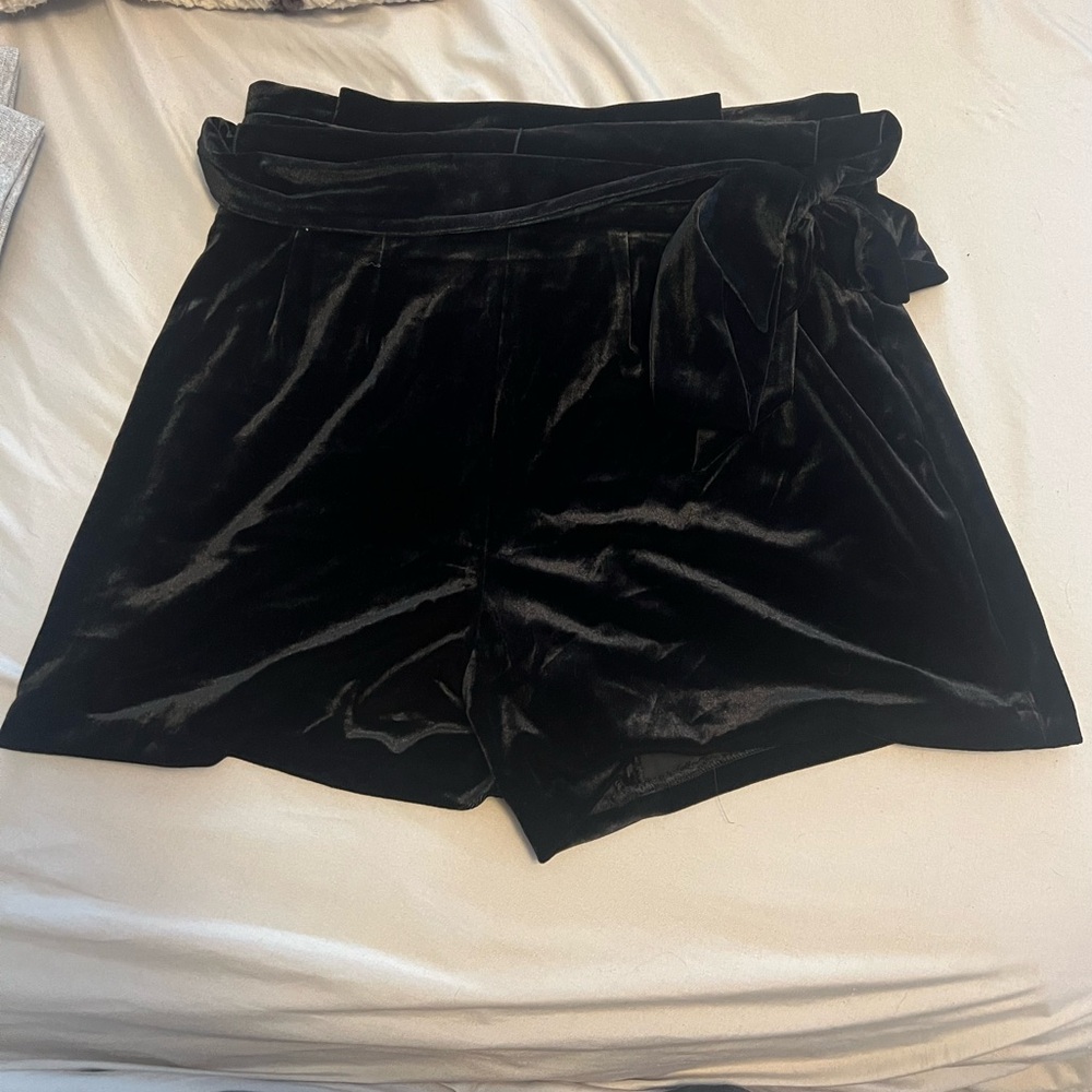 Express velvet shorts